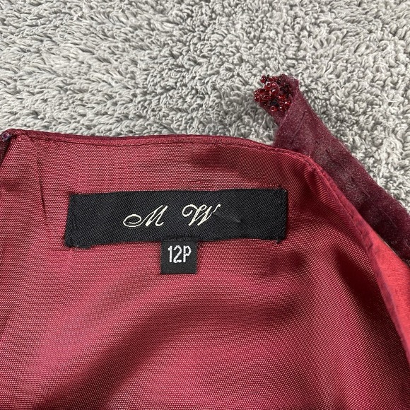 MW Maxi Dress Womens 12P Red - Picture 8 of 12